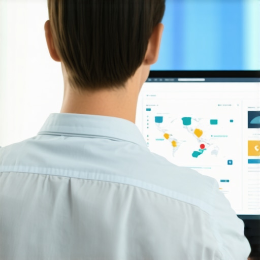 Analyzing Local SEO Data in Seattle Expert reviewing local SEO analytics with Seattle map visual