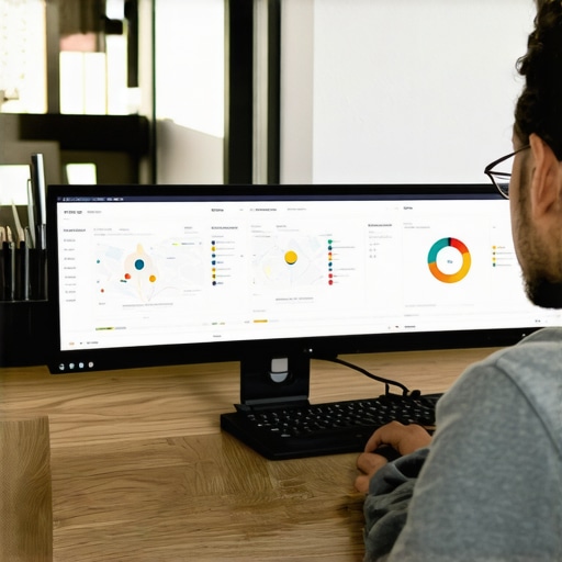 Seattle Business SEO Dashboard 2025 Business owner reviewing local SEO and maps performance in Seattle