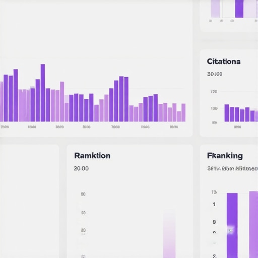 Screenshot of SEO tools dashboard displaying citation and rank tracking data.