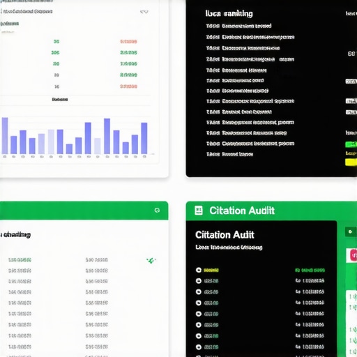 Example of BrightLocal dashboard displaying local SEO metrics.