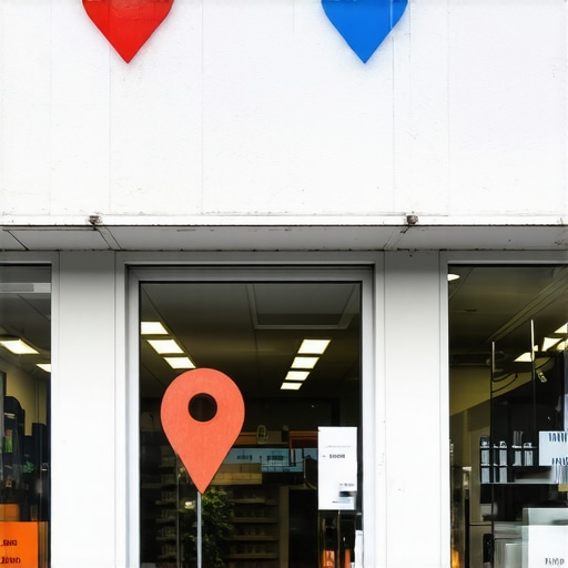 Bright storefront in Seattle with Google Maps markers indicating high local ranking