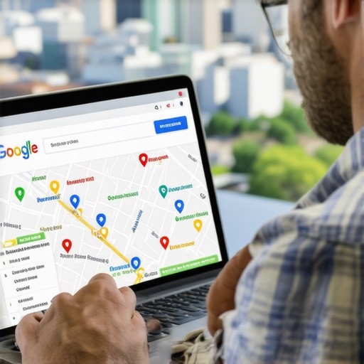 Analyzing Local SEO Performance in Seattle SEO expert working on Google Maps rankings with view of Seattle