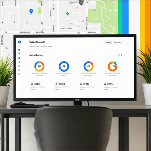 Optimizing Local SEO with Advanced Tools Person analyzing local SEO performance on a computer with Seattle maps displayed