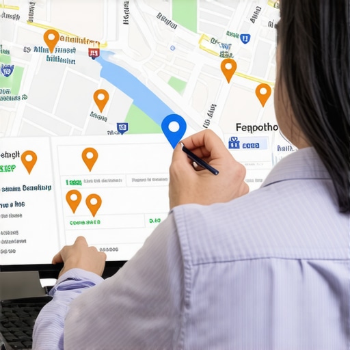 SEO expert reviewing Google Maps dashboard showing Seattle locations.