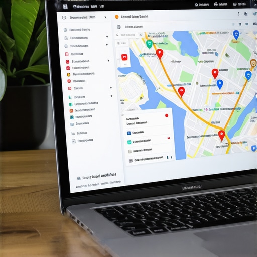 Laptop screen displaying local SEO analytics for Seattle businesses.
