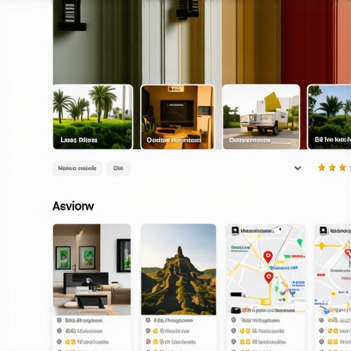 Screenshot of a well-optimized Google My Business profile showing reviews, photos, and local map markers.