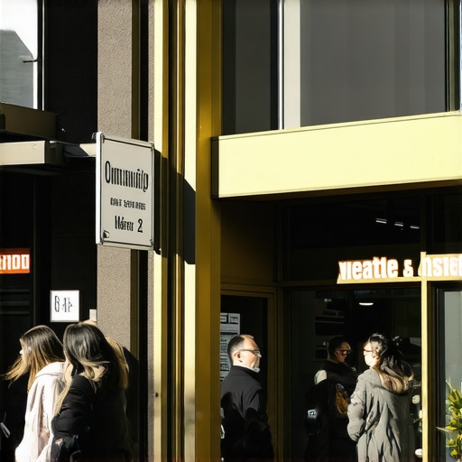 A busy Seattle shopfront with customers and local signage.