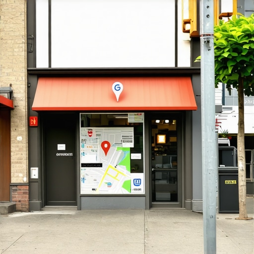Optimized local business storefront in Seattle with Google Maps pin