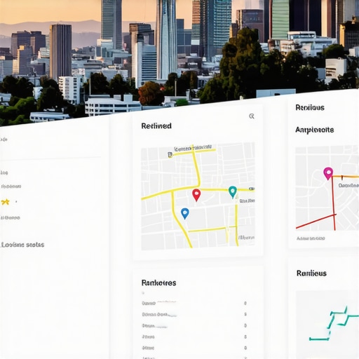 A digital dashboard displaying local SEO metrics for Seattle businesses