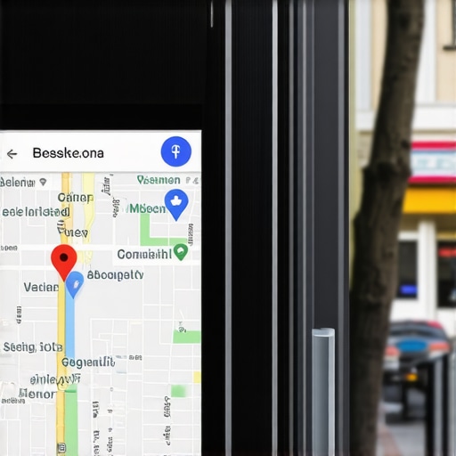 Google Maps screen with the exact location pin aligned on a Seattle business
